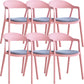 Nordic Style Matte Finish Plastic Armless Dining Chair for Home Grey-Pink 6 Piece Set Clearhalo 'Dining Chairs' 'Dining Tables & Seating' 'dining_chair' 'furn' 'furn_dining_chair' 'Furniture' 'Kitchen & Dining Furniture' 7636670