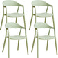 Nordic Style Matte Finish Plastic Armless Dining Chair for Home Matcha Green 4 Piece Set Clearhalo 'Dining Chairs' 'Dining Tables & Seating' 'dining_chair' 'furn' 'furn_dining_chair' 'Furniture' 'Kitchen & Dining Furniture' 7636679