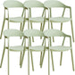 Nordic Style Matte Finish Plastic Armless Dining Chair for Home Matcha Green 6 Piece Set Clearhalo 'Dining Chairs' 'Dining Tables & Seating' 'dining_chair' 'furn' 'furn_dining_chair' 'Furniture' 'Kitchen & Dining Furniture' 7636680
