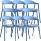 Nordic Style Matte Finish Plastic Armless Dining Chair for Home Blue Gray 8 Piece Set Clearhalo 'Dining Chairs' 'Dining Tables & Seating' 'dining_chair' 'furn' 'furn_dining_chair' 'Furniture' 'Kitchen & Dining Furniture' 7636686