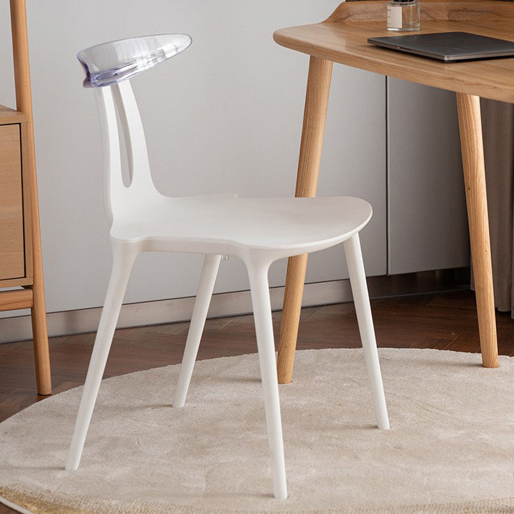 Contemporary Style Plastic Armless Dining Chair for Home Use Clearhalo 'Dining Chairs' 'Dining Tables & Seating' 'dining_chair' 'furn' 'furn_dining_chair' 'Furniture' 'Kitchen & Dining Furniture' 7636689