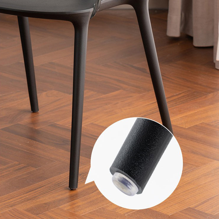 Contemporary Style Plastic Armless Dining Chair for Home Use Clearhalo 'Dining Chairs' 'Dining Tables & Seating' 'dining_chair' 'furn' 'furn_dining_chair' 'Furniture' 'Kitchen & Dining Furniture' 7636696