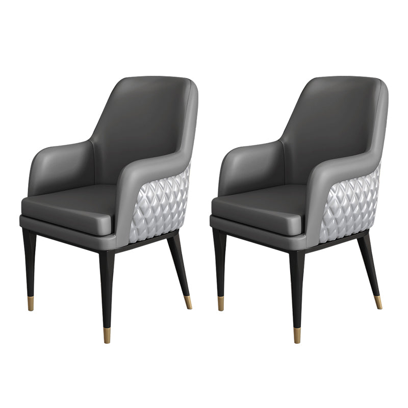 Luxusstil Metallstuhl fester Rücken Essen Küchenarm Stuhl für Esszimmer