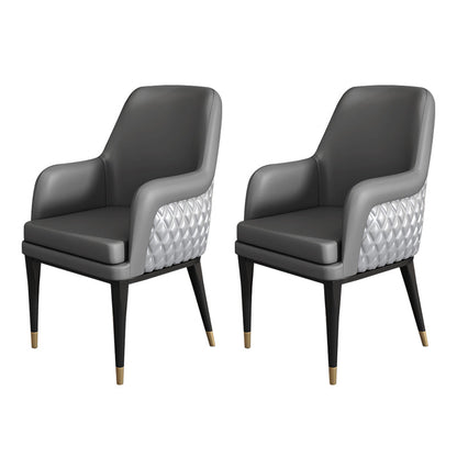 Luxusstil Metallstuhl fester Rücken Essen Küchenarm Stuhl für Esszimmer