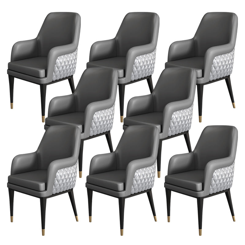 Luxusstil Metallstuhl fester Rücken Essen Küchenarm Stuhl für Esszimmer