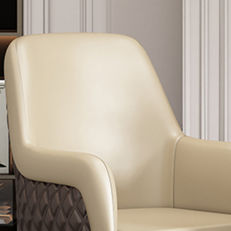 Luxusstil Metallstuhl fester Rücken Essen Küchenarm Stuhl für Esszimmer