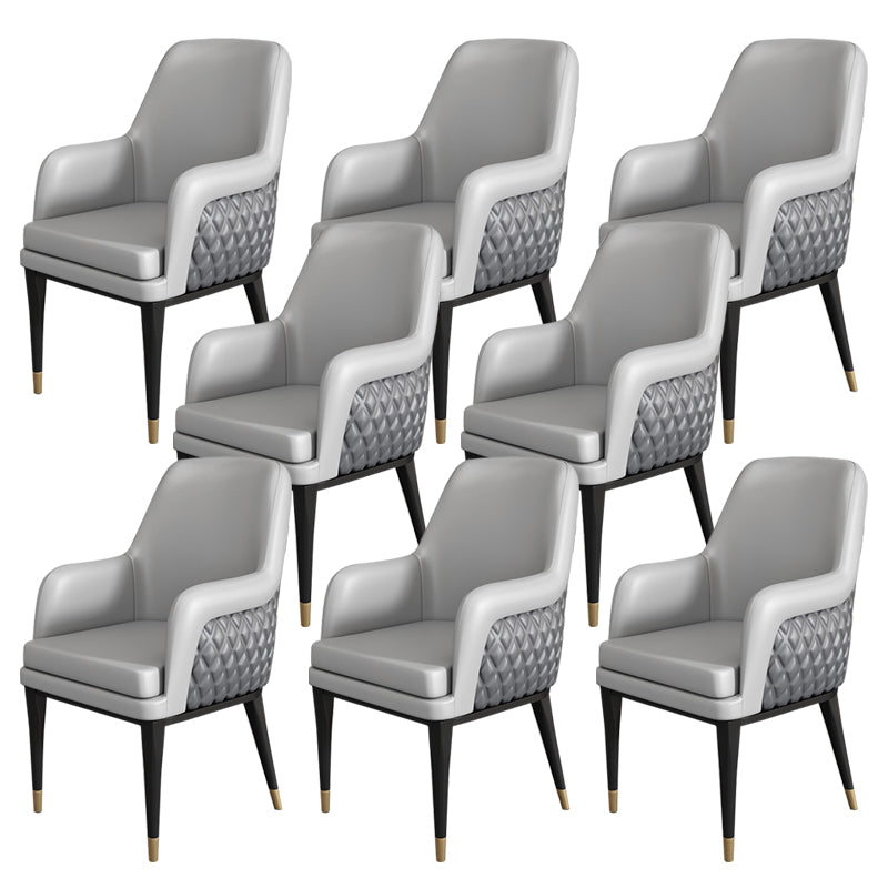 Luxusstil Metallstuhl fester Rücken Essen Küchenarm Stuhl für Esszimmer