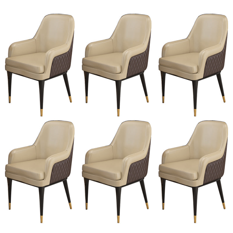 Luxusstil Metallstuhl fester Rücken Essen Küchenarm Stuhl für Esszimmer