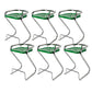 Modern Contoured Seat Low Back Armless Bar Stools with Metal Base