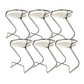 Modern Contoured Seat Low Back Armless Bar Stools with Metal Base