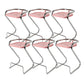 Modern Contoured Seat Low Back Armless Bar Stools with Metal Base