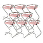 Modern Contoured Seat Low Back Armless Bar Stools with Metal Base
