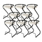 Modern Contoured Seat Low Back Armless Bar Stools with Metal Base