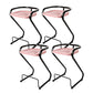 Modern Contoured Seat Low Back Armless Bar Stools with Metal Base