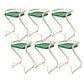 Modern Contoured Seat Low Back Armless Bar Stools with Metal Base