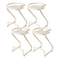 Modern Contoured Seat Low Back Armless Bar Stools with Metal Base