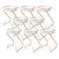 Modern Contoured Seat Low Back Armless Bar Stools with Metal Base