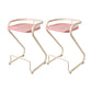 Modern Contoured Seat Low Back Armless Bar Stools with Metal Base