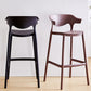 Contemporary Low Back Plastic Armless Bar Stools with Footrest