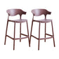 Contemporary Low Back Plastic Armless Bar Stools with Footrest