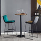 Modern Upholstered Low Back Armless Bar Stools with Metal Base Clearhalo 'Bar Furniture' 'Bar Stools' 'bar_stools' 'furn' 'furn_bar_stools' 'Furniture' 'Kitchen & Dining Furniture' 7636962