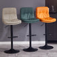 Sgabello da bar sul backrest girevole regolabile contemporaneo con poggiapiedi