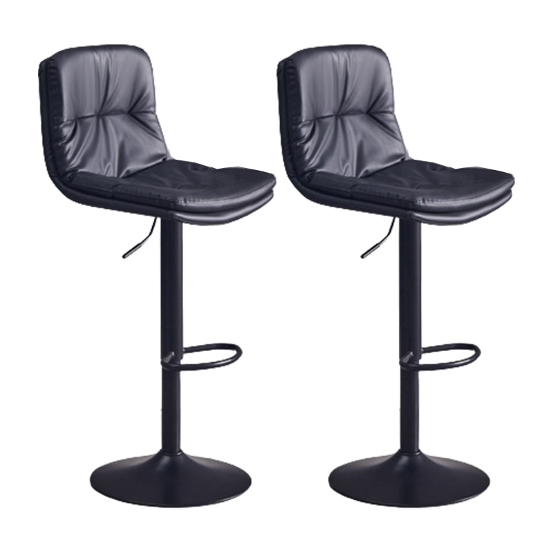 Sgabello da bar sul backrest girevole regolabile contemporaneo con poggiapiedi