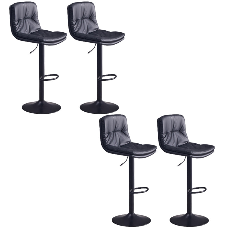 Sgabello da bar sul backrest girevole regolabile contemporaneo con poggiapiedi