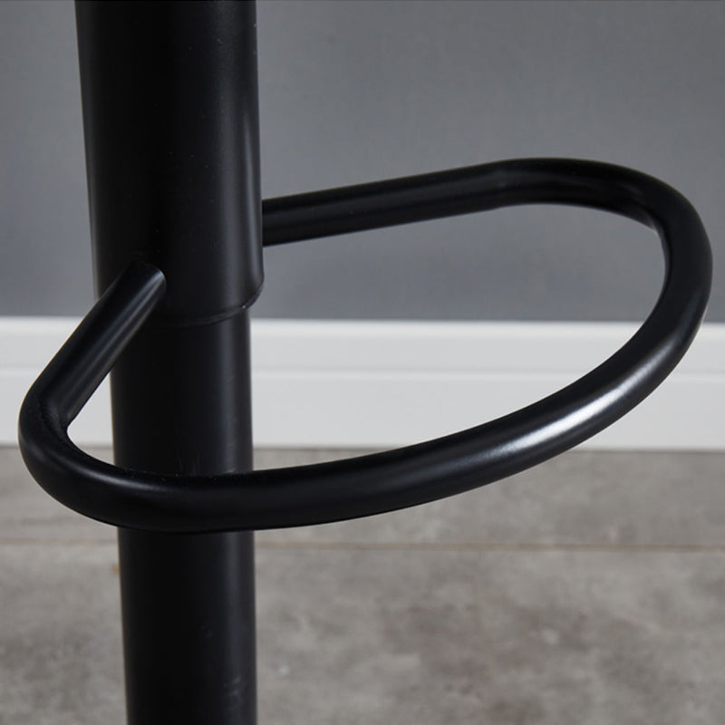 Sgabello da bar sul backrest girevole regolabile contemporaneo con poggiapiedi