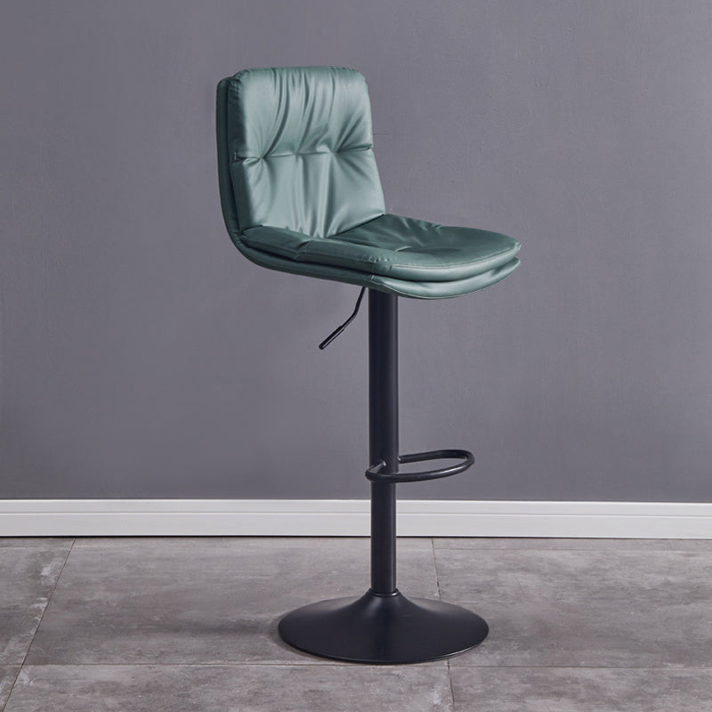 Sgabello da bar sul backrest girevole regolabile contemporaneo con poggiapiedi