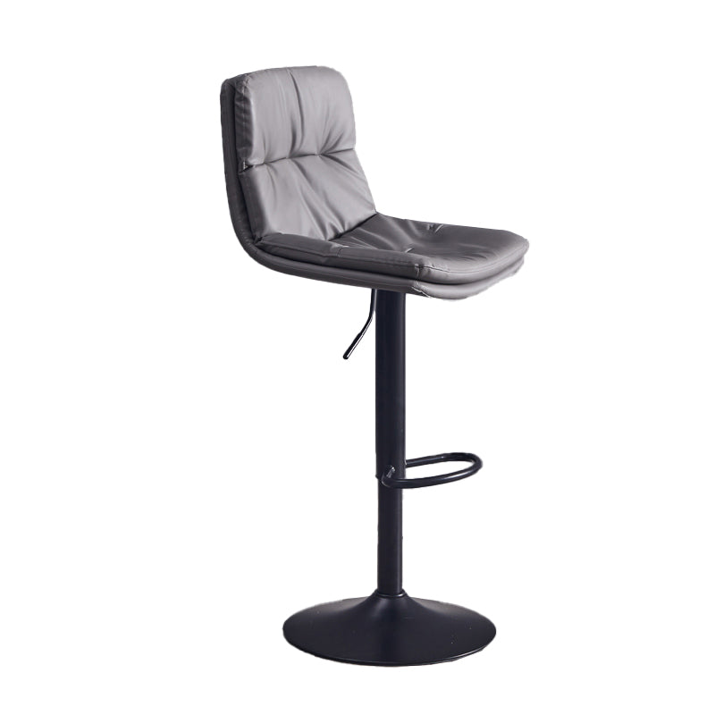 Sgabello da bar sul backrest girevole regolabile contemporaneo con poggiapiedi