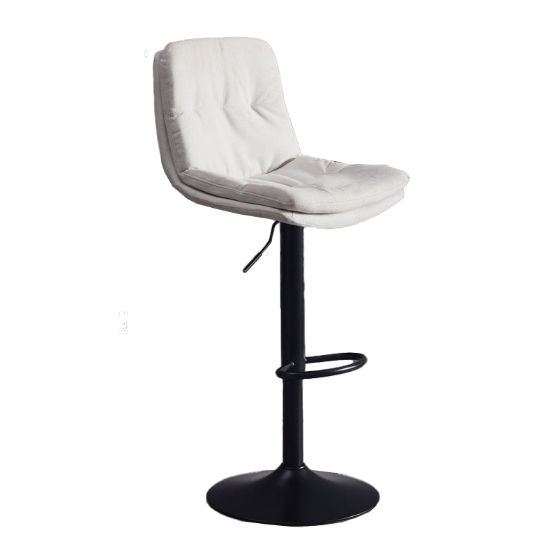 Sgabello da bar sul backrest girevole regolabile contemporaneo con poggiapiedi