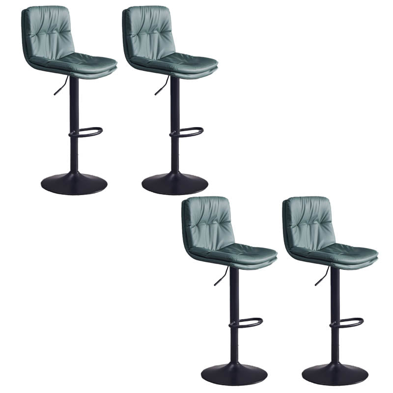 Sgabello da bar sul backrest girevole regolabile contemporaneo con poggiapiedi