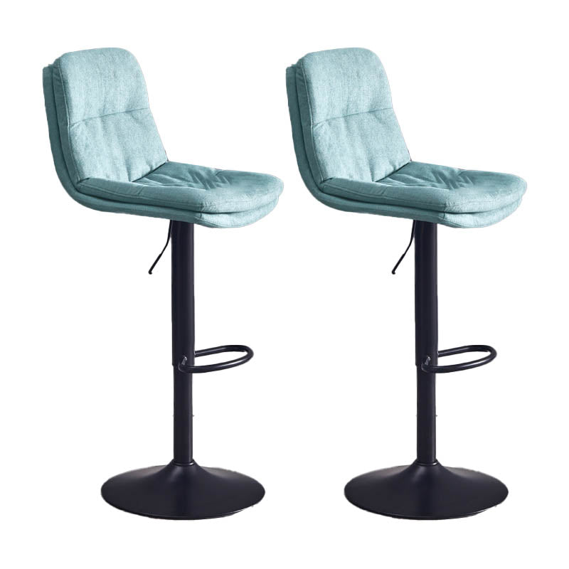 Sgabello da bar sul backrest girevole regolabile contemporaneo con poggiapiedi