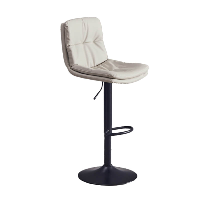 Sgabello da bar sul backrest girevole regolabile contemporaneo con poggiapiedi