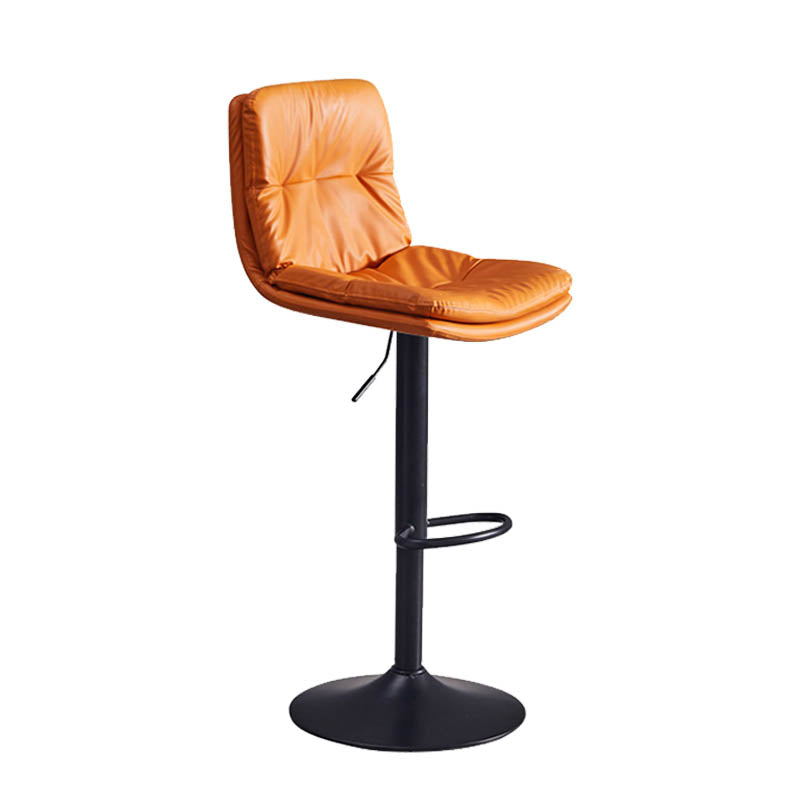 Sgabello da bar sul backrest girevole regolabile contemporaneo con poggiapiedi