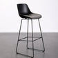 Contemporary Upholstered Backrest Armless Bar Stools with Metal Base