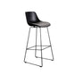 Contemporary Upholstered Backrest Armless Bar Stools with Metal Base