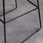 Contemporary Upholstered Backrest Armless Bar Stools with Metal Base