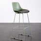 Contemporary Upholstered Backrest Armless Bar Stools with Metal Base