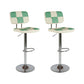 Modern Style Adjustable Backrest Counter High Stool with Leather Cushion