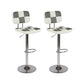 Modern Style Adjustable Backrest Counter High Stool with Leather Cushion