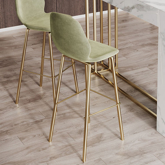 1/2/3 Pieces Glam Rectangle Sintered Stone Counter Table with High Stools in Gold