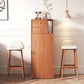 1/2/3 Pieces Bar Stool and Table Set, Folding Solid Wood for Living Room Table Natural 1 Piece Clearhalo 'Bar Furniture' 'furn' 'furn_home_bar_bar_sets' 'Furniture' 'Home Bars & Bar Sets' 'home_bar_bar_sets' 'Kitchen & Dining Furniture' 7637492