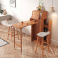 1/2/3 Pieces Bar Stool and Table Set, Folding Solid Wood for Living Room Table & Chair(s) Natural 3 Piece Set Clearhalo 'Bar Furniture' 'furn' 'furn_home_bar_bar_sets' 'Furniture' 'Home Bars & Bar Sets' 'home_bar_bar_sets' 'Kitchen & Dining Furniture' 7637494