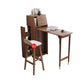 1/2/3 Pieces Bar Stool and Table Set, Folding Solid Wood for Living Room Table & Chair(s) Brown 3 Piece Set Clearhalo 'Bar Furniture' 'furn' 'furn_home_bar_bar_sets' 'Furniture' 'Home Bars & Bar Sets' 'home_bar_bar_sets' 'Kitchen & Dining Furniture' 7637495