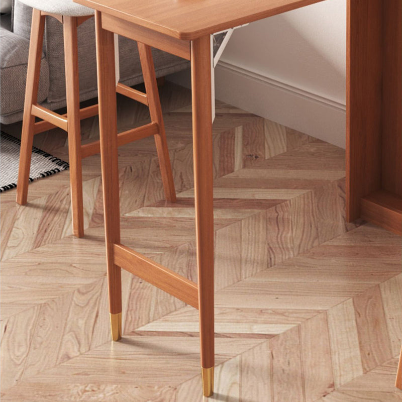 1/2/3 Pieces Bar Stool and Table Set, Folding Solid Wood for Living Room Clearhalo 'Bar Furniture' 'furn' 'furn_home_bar_bar_sets' 'Furniture' 'Home Bars & Bar Sets' 'home_bar_bar_sets' 'Kitchen & Dining Furniture' 7637496