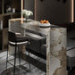 Modern Style Rectangle Stone Bar Stool Table Table for Living Room Clearhalo 'Bar Furniture' 'Bar Tables' 'bar_tables' 'furn' 'furn_bar_tables' 'Furniture' 'Kitchen & Dining Furniture' 7637503