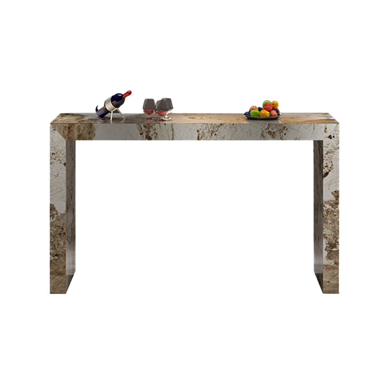 Modern Style Rectangle Stone Bar Stool Table Table for Living Room Clearhalo 'Bar Furniture' 'Bar Tables' 'bar_tables' 'furn' 'furn_bar_tables' 'Furniture' 'Kitchen & Dining Furniture' 7637509