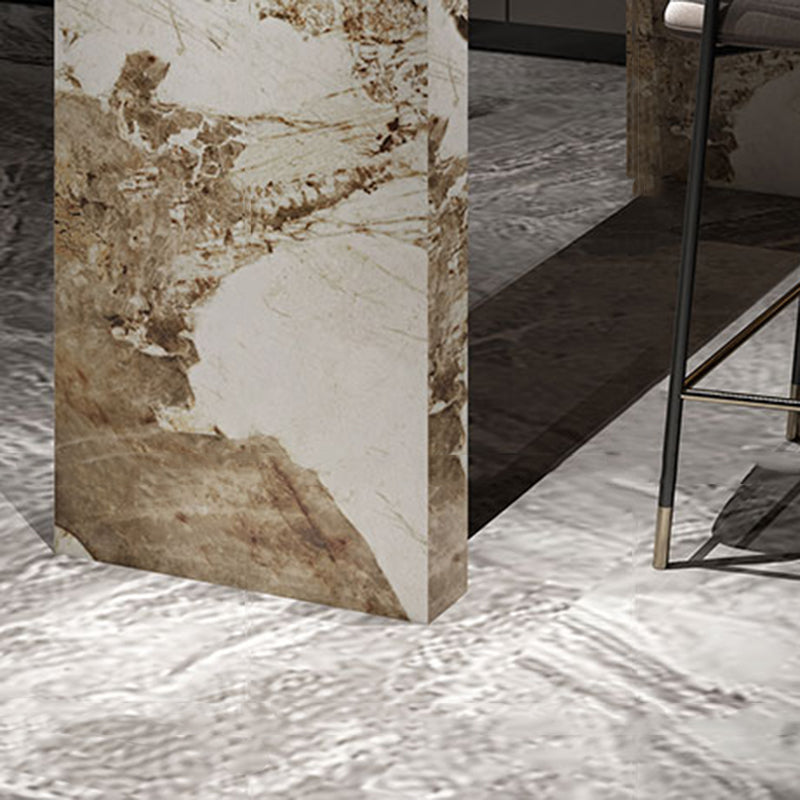 Modern Style Rectangle Stone Bar Stool Table Table for Living Room Clearhalo 'Bar Furniture' 'Bar Tables' 'bar_tables' 'furn' 'furn_bar_tables' 'Furniture' 'Kitchen & Dining Furniture' 7637510